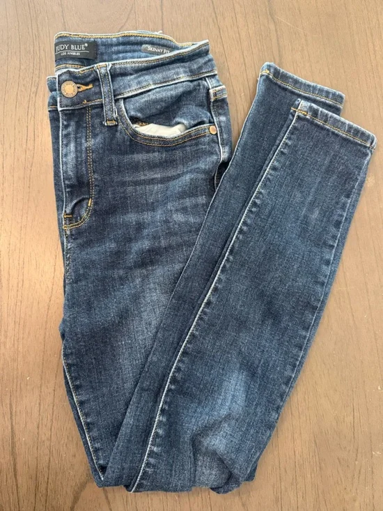 Judy Blue Dark Blue Skinny Jeans - Picture 1 of 2